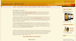 Desktop Screenshot of creedictionary.com